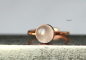 Preview: Ring Rosenquarz rosegold SterlingSilber Edelsteinring Geburtsstein Oktober